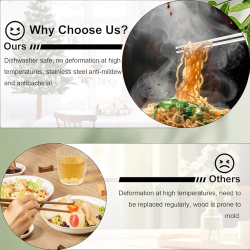 Metal Chopsticks Reusable 5 Pairs