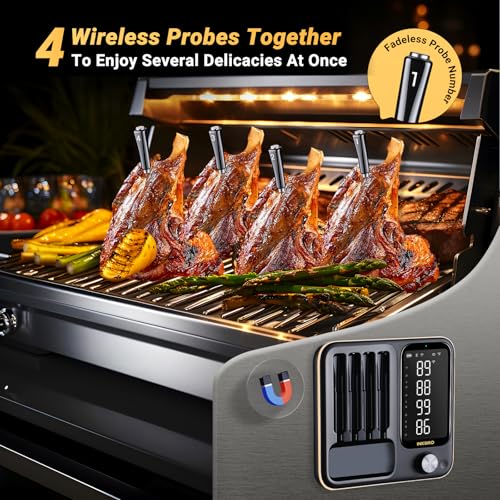 Wireless Meat Thermometer for Smoking and Grilling