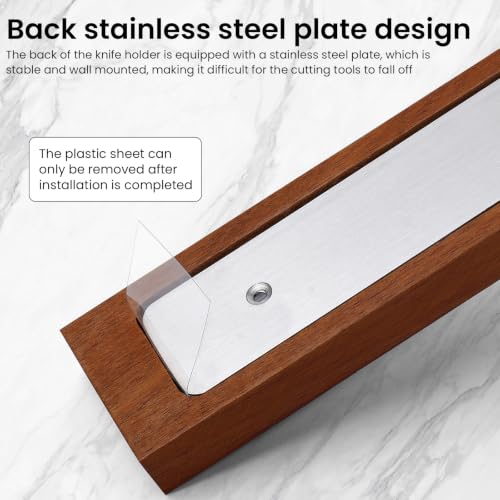 Magnetic Knife Strips (16 Inch / Light Wood)