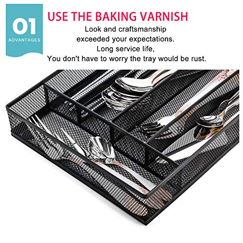 IRSHOME Sturdy Utensil Drawer Organizer