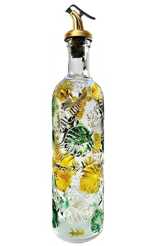 1 Pcs Olive Oil Dispenser Bottle for Kitchen (One colorful circle)