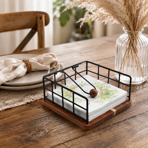 Acacia Wood Napkin Holder for Table