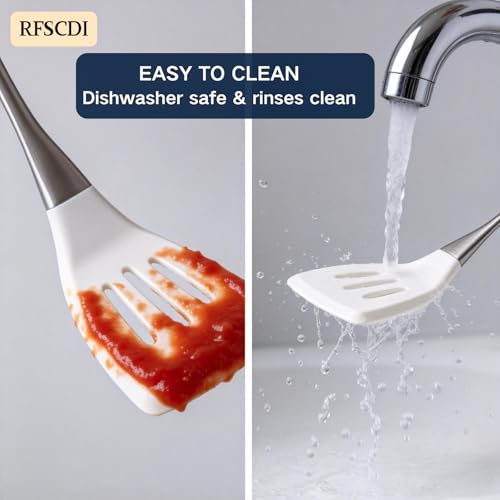 White Silicone Cooking Utensils Set (White)