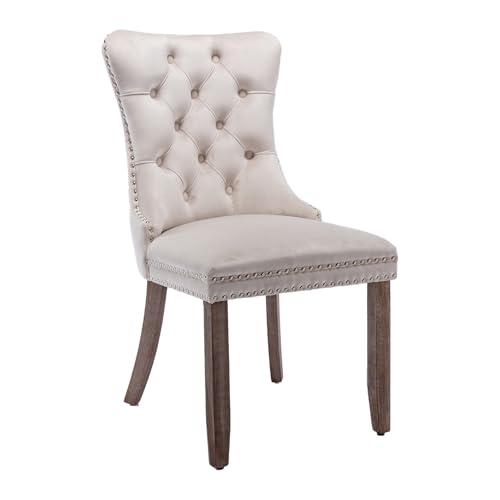 Velvet Upholstered Dining Chairs Set