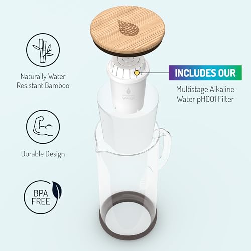 pH Restore Glass Alkaline Water Pitcher