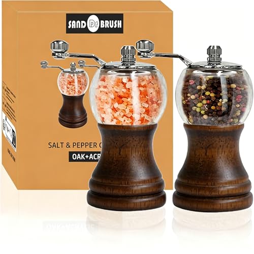 Pepper Grinder Set Classical Hand Shake Wood Manual Pepper Grinder