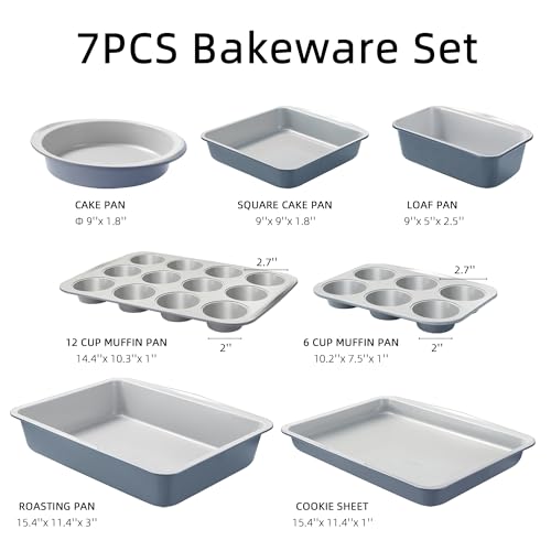 9 Piece Nonstick Stackable Baking Pans Set