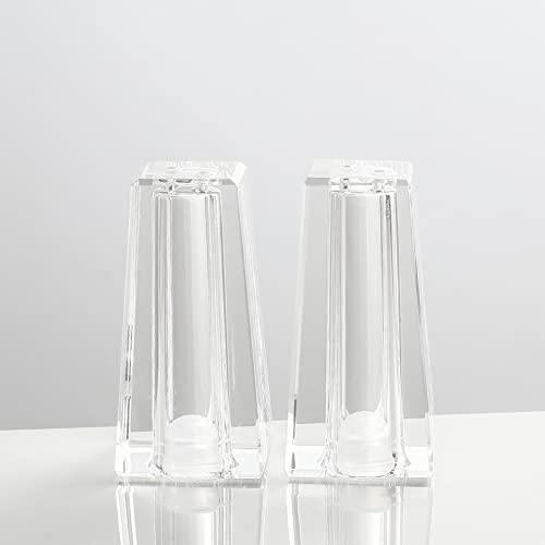 Salt and Pepper Shaker Set Spice Dispenser Refillable Design Cut Crystal Seasoning Shaker Kitchen Decor for Cooking Table