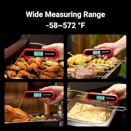 Professional 3X Faster 0.5sec Instant Read Meat Thermometer Digital HT02