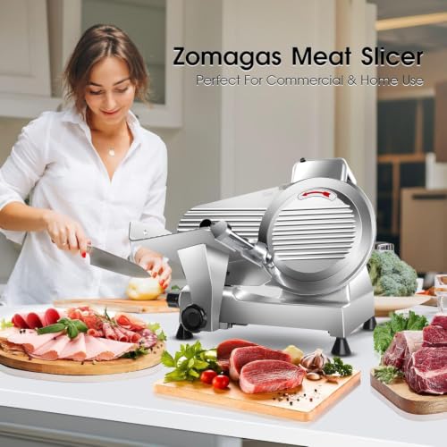 8.5 Inch Meat Slicer Machine 210W 0 (Silver / 8 inch)
