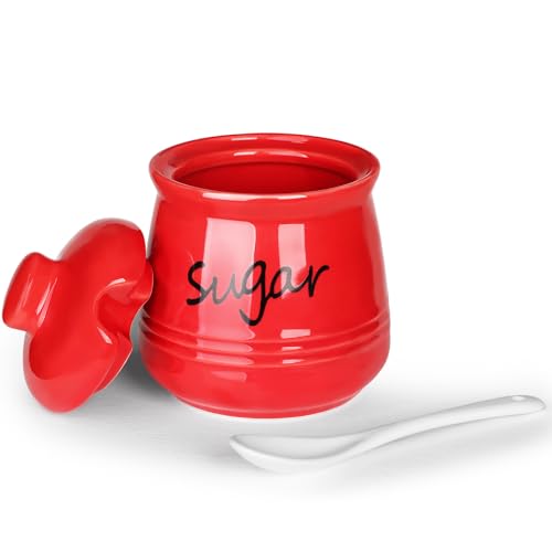 12oz Sugar Bowl with Lid and Spoon