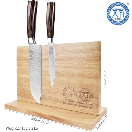 Magnetic Knife Block (light wood color / 11.8*7 inch without board)