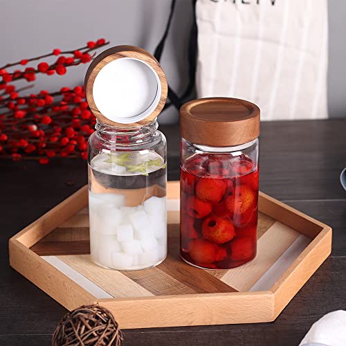 glass jar with colour screw lid