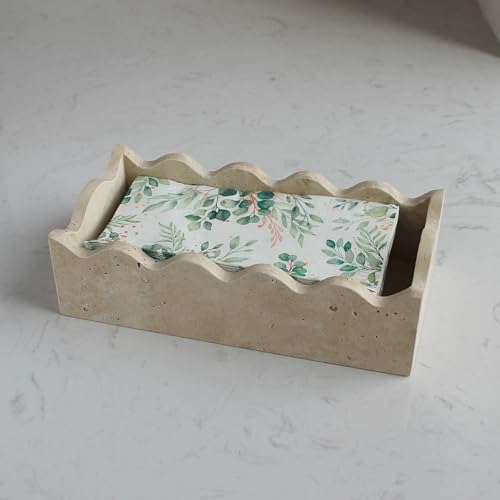 Natural Travertine Napkin Holder