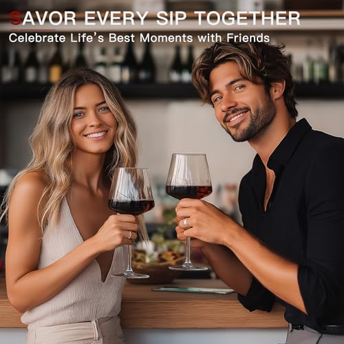 Modern Red Wine Glasses Set
