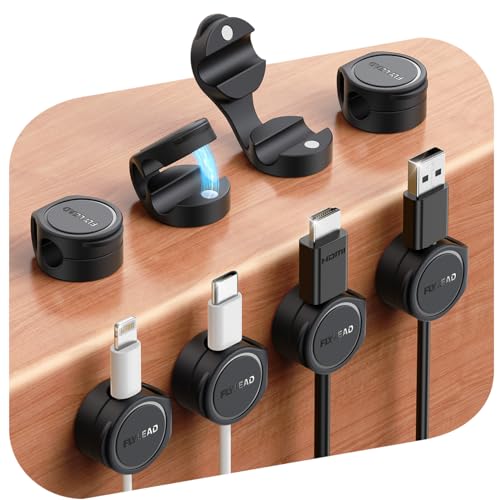8 Pack Cord Organizer Magnetic Silicone Cable Clips
