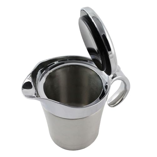 Effective Insulated Gravy Pots with Lid Stainless Steel Thermal for and Sauce Serving Kitchens Essential Thermal (400ml)