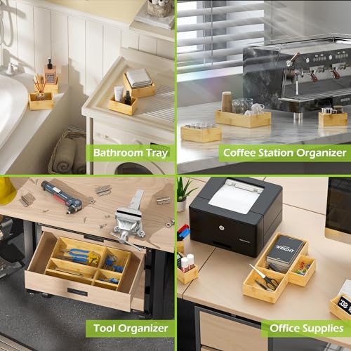 Bamboo Drawer Organizer Set