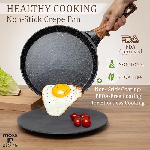 9.5 Inch Nonstick Crepe Pan with Spreader