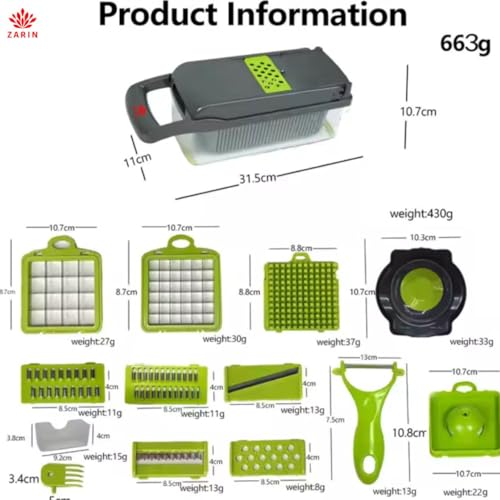 16‑in‑1 Vegetable Chopper & Slicer