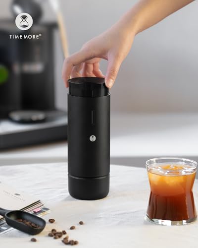 Portable Conical Burr Coffee Grinder (Whirly 01S Black)