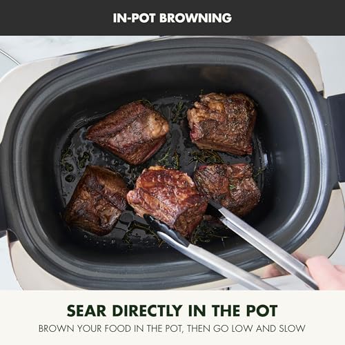 Elite 14-in-1 Nonstick 6QT Electric Slow Cooker, PFAS-Free Ceramic Multi-Cooker