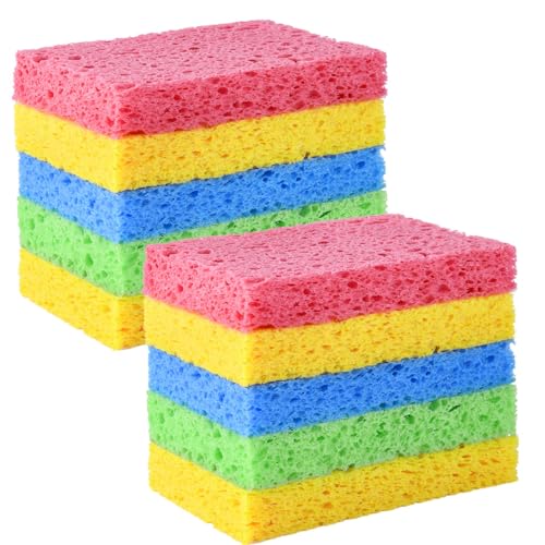 Sponges Kitchen Natural Compressed Cellulose Sponges Durable Dish Sponge for Cleaning & DIY for Kids Reusable