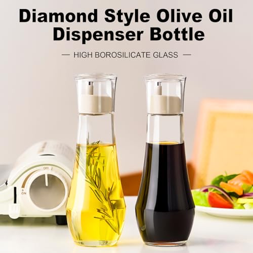 Diamond Olive Oil Dispenser Bottle (Clear-2P)
