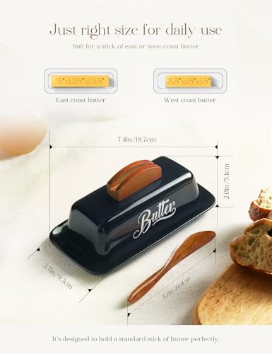 Butter Dish with Lid and Knife