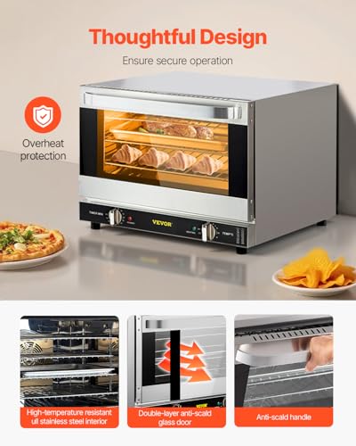 Commercial Convection Oven (3-Tier 19Qt)