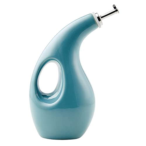 48467 Ceramic EVOO Oil and Vinegar Dispensing Bottle with Spout