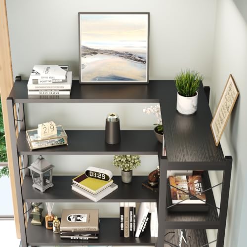 6 Shelf Corner Bookshelf