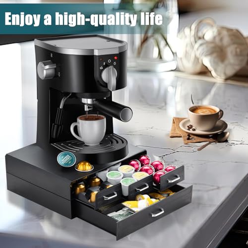 Coffee Pod Holder with Drawers