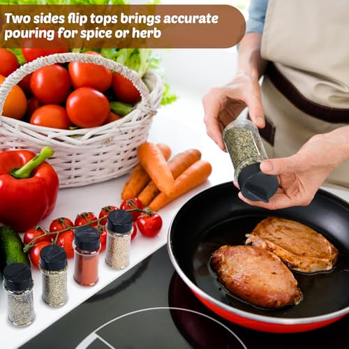 Plastic Spice Jars with Shaker Lids 5.5oz
