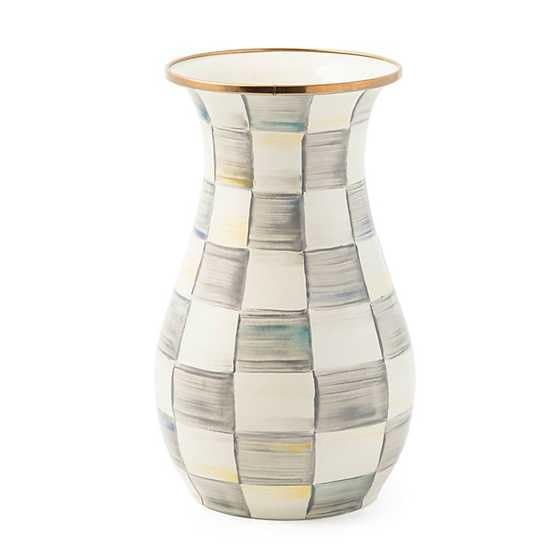 Tall Enamel Vase