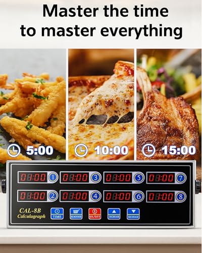 Commercial 8 Channels Digital Kitchen Timer (8 Channel)