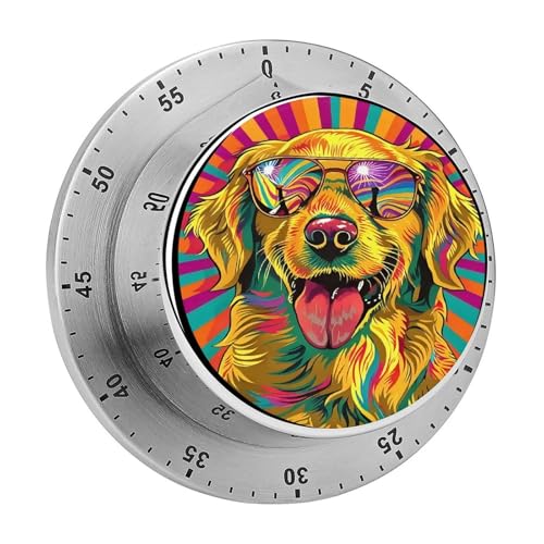 Funny Golden Retrievers Dog Kitchen Timer (Style-9 / One Size)