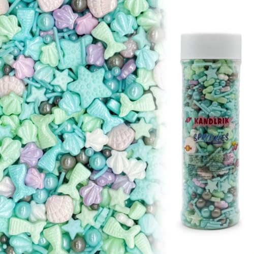 Sprinkles Candy Mix Size Edible Pearls Cake Decorations Cupcake Toppers Cookie Decorating Perfect for Wedding Party Valentine Halloween Christmas Supplies 4.58OZ