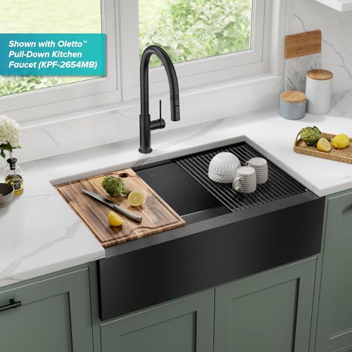 Kore Workstation 33 (33 Inch / Flat Farmhouse / Gunmetal Black)