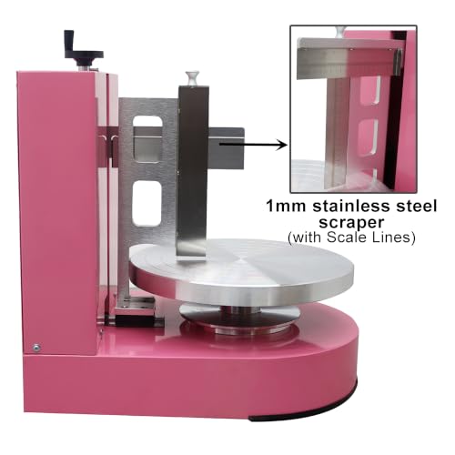 Cake Decorating Coating Machine Cream Spreading Automatic Frosting Turntable with Graduated Scraper 60