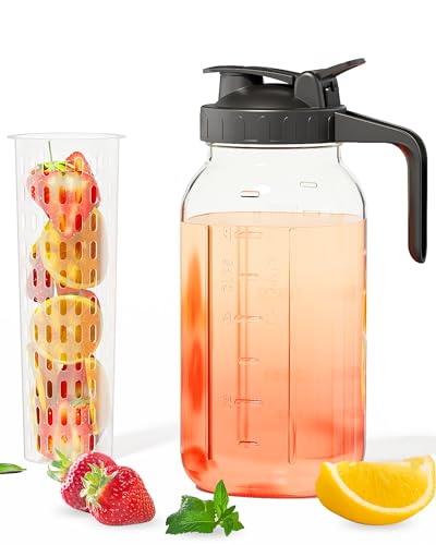 64 oz Mason Jar Pitcher with Lid