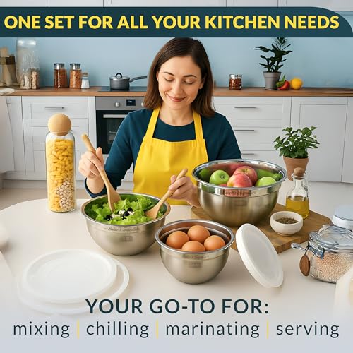 Stainless Steel Mixing Bowls With Lids