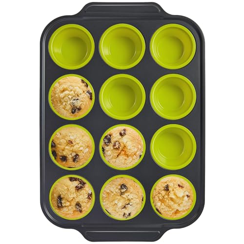 Silicone Muffin Pan with Metal Frame