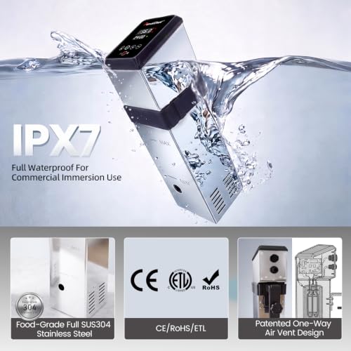 1600W Commercial Sous Vide Cooker (silver / 1600W)