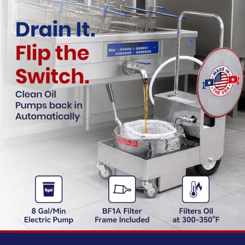Fryer Oil Filter Machine with FryPowder