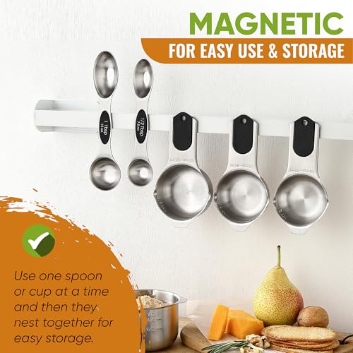 Magnetic Measuring Cups & Spoons Sets
