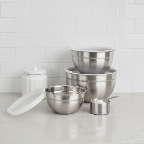 Mixing Bowl Set (Stainless Steel / 3-Piece Nesting Bowl Set)