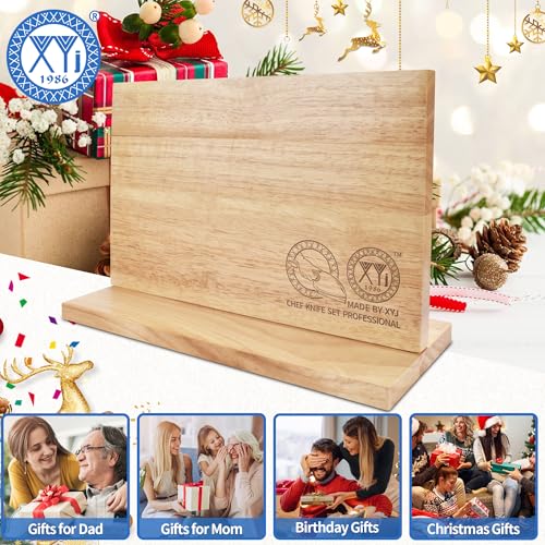 Magnetic Knife Block (light wood color / 11.8*7 inch without board)