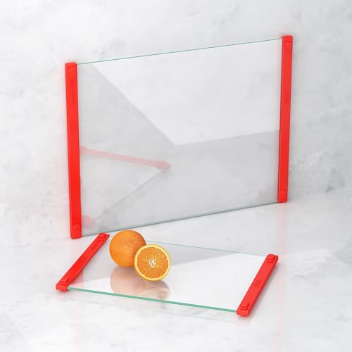 Glass Cutting Board with Silicone Grip