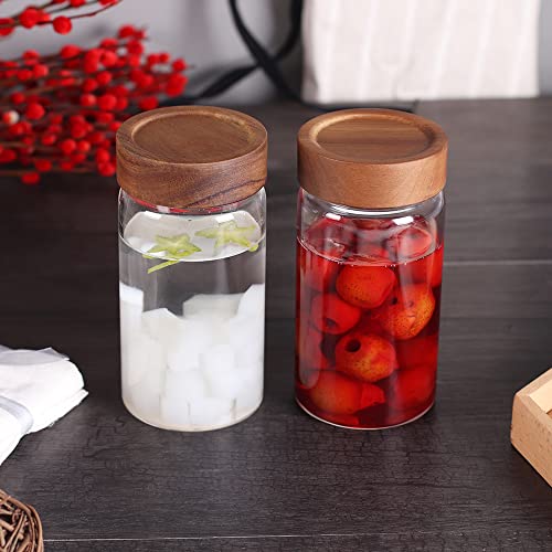 glass jar with colour screw lid